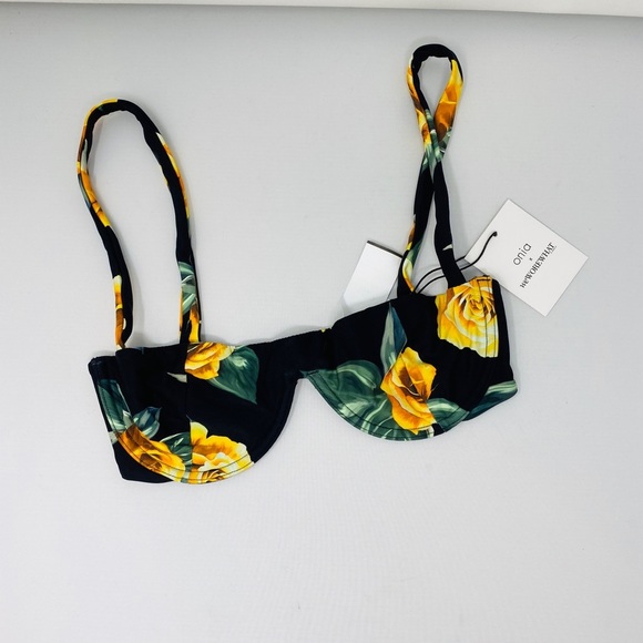 WeWoreWhat Other - ONIA X WEWOREWHAT Black Rosses Sorrento Bikini Top